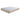 Springfit mattress protector with white diamond-quilted top and fitted beige skirt, shown fitted on a mattress in angled hero view on white background