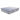 Side elevation view of Springfit mattress topper highlighting plush loft and fill thickness with white tufted top and flat base on white background