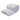 Springfit Platinum Quilt in white with channel stitch quilting, shown rolled up compactly for storage on white background